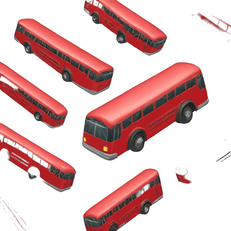 Bus rouge emoji