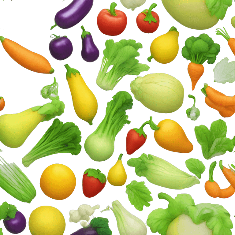 fruit and vegetables emoji