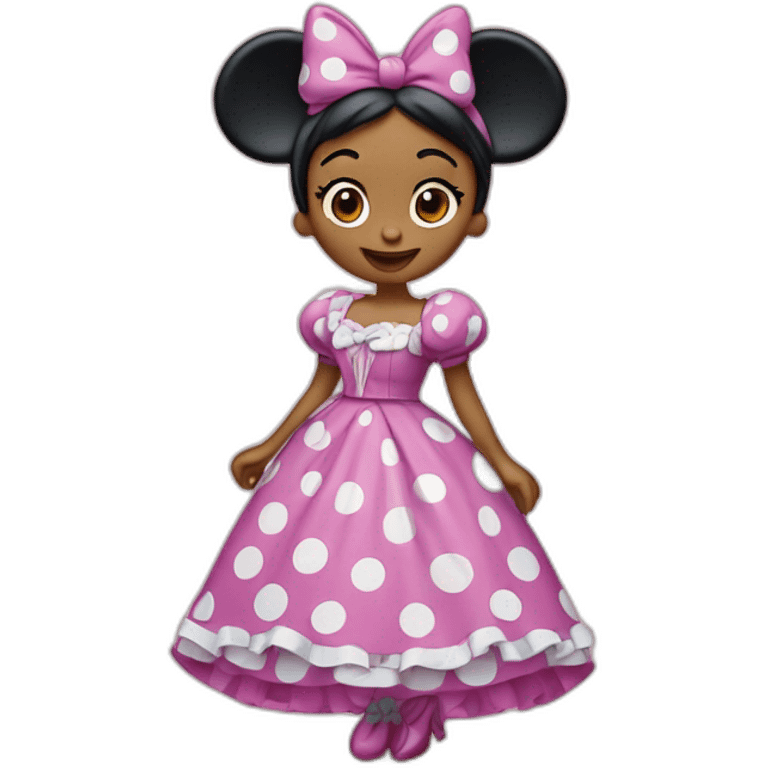 Minnie mouse con vestido de gitana  emoji