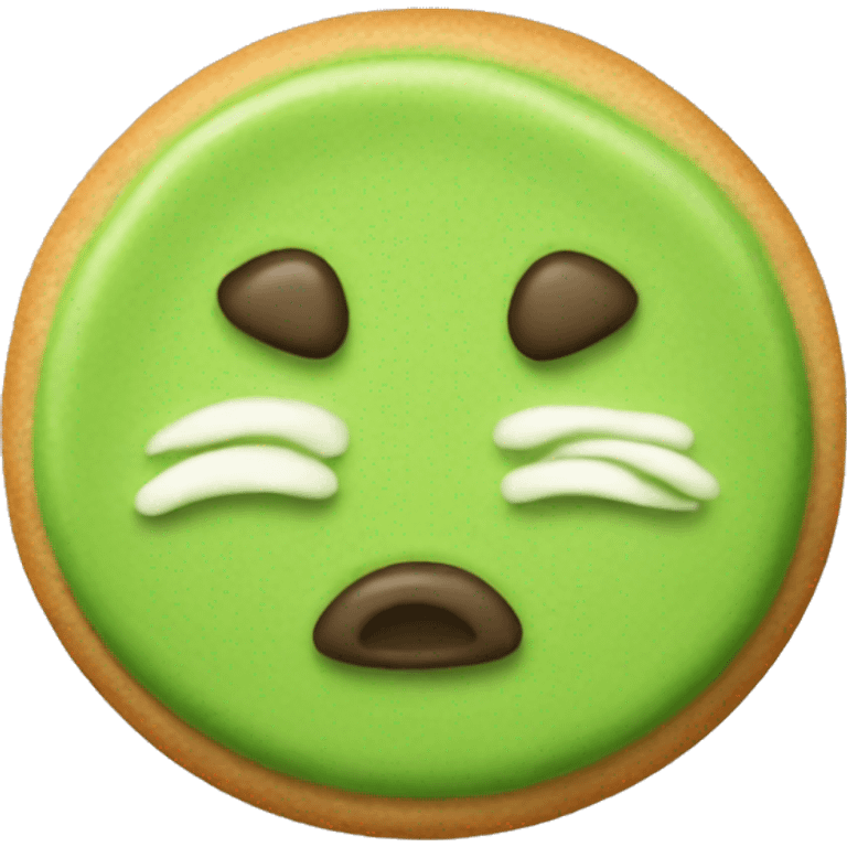 A Matcha cookie emoji