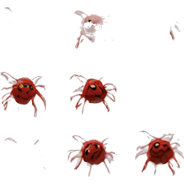 Red spider lili flower  emoji