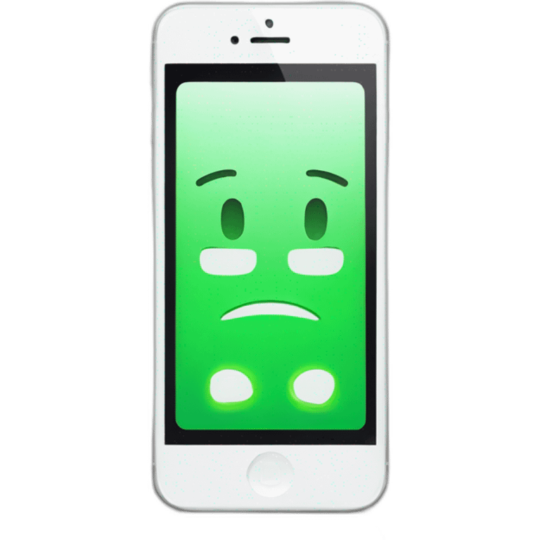 iphone-with-green-checkmark-on-screen-facetime-incoming-call emoji