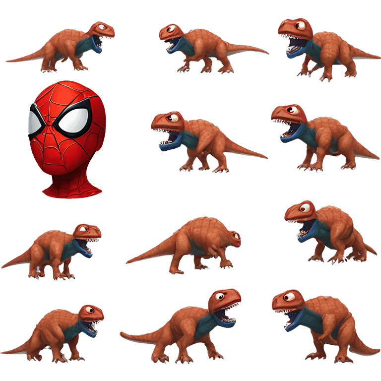 Dinosaur Spider-Man emoji