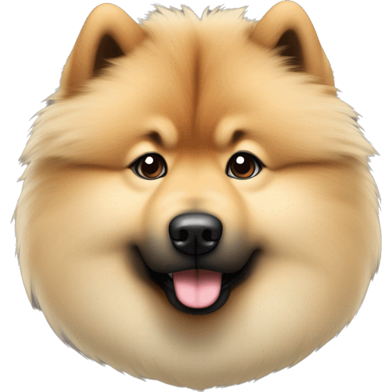 Eurasier mit schmalem gesicht etwas dunkleres fell und spitze ohren emoji