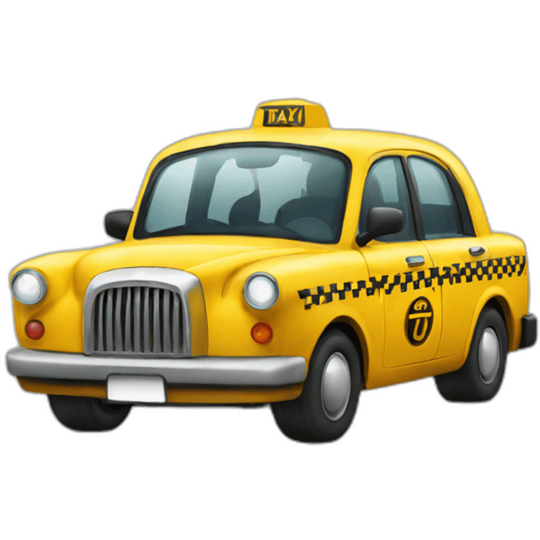 cute taxi emoji