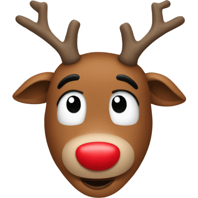 Rudolph the red nose reindeer  emoji