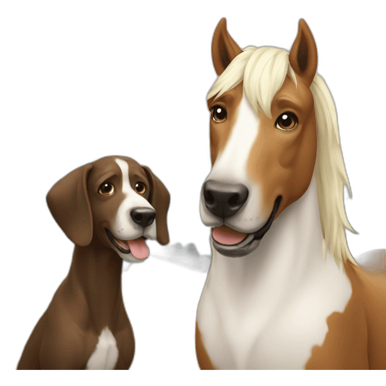 horse and dog emoji