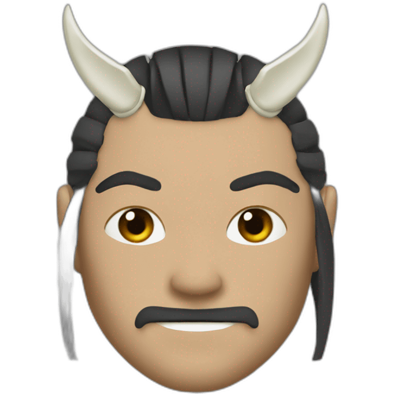 Samurai with a Tuna Head emoji