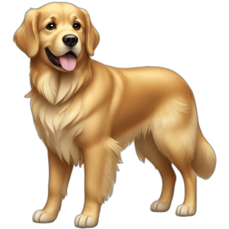 dog golden retriever full body emoji