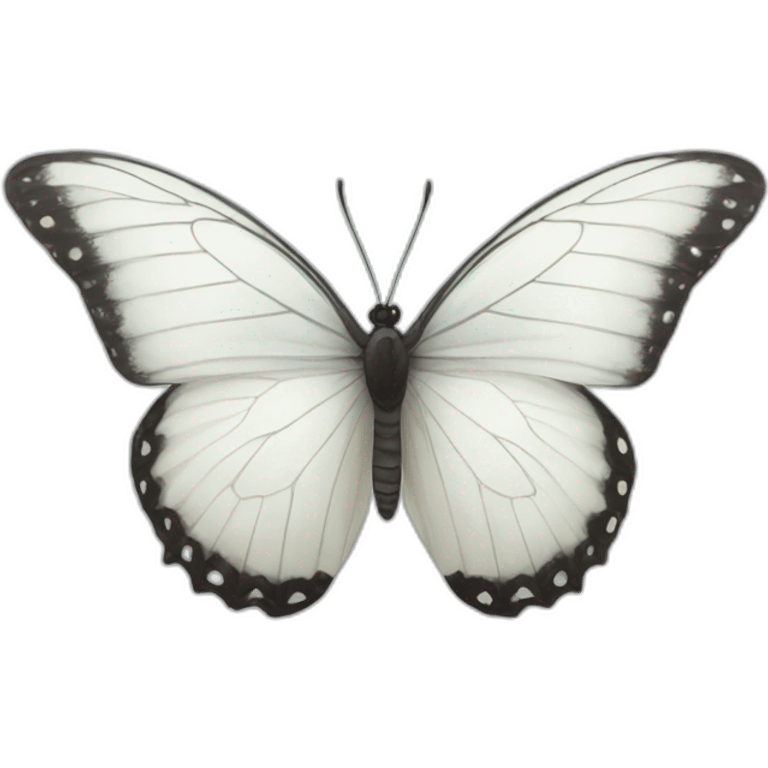 white butterfly  emoji