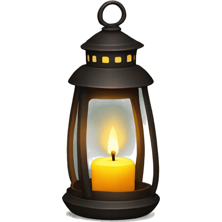 Tiny lantern with candle emoji