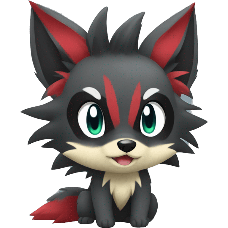 Chibi Zorua-Zoroark-Mightyena emoji