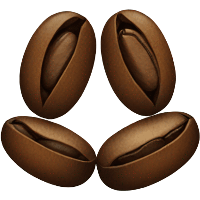 Coffee bean emoji