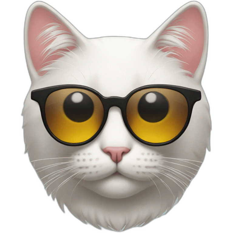 Cat with sunglass emoji