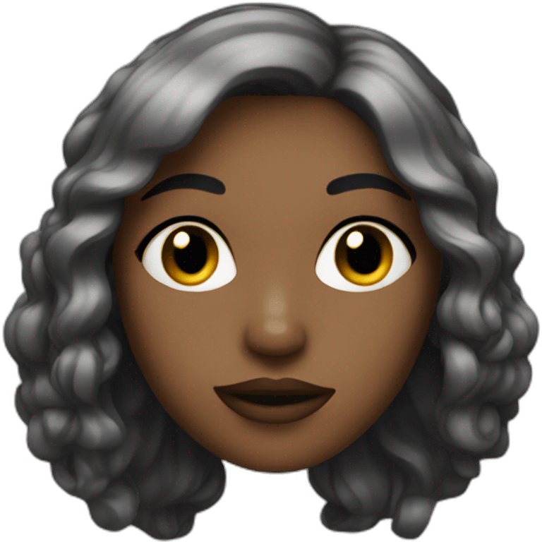 Femme noir emoji