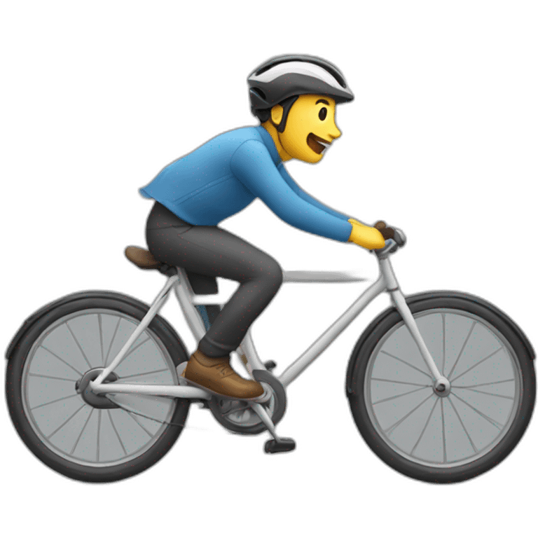 a car riding a bicycle emoji