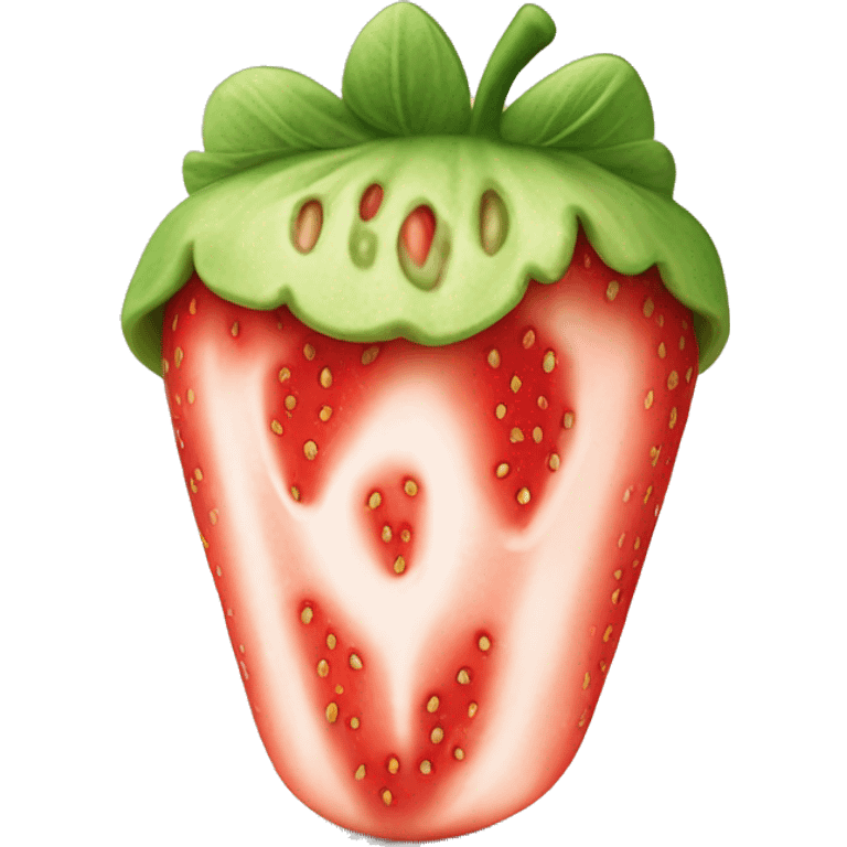 Matcha strawberry ￼ emoji