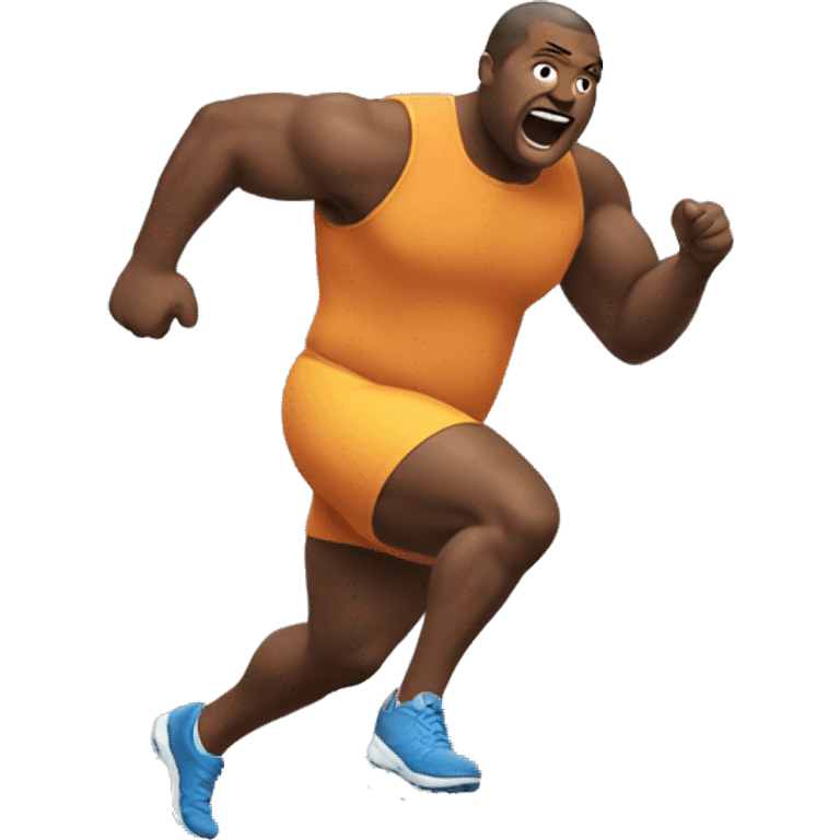 Big man running  emoji