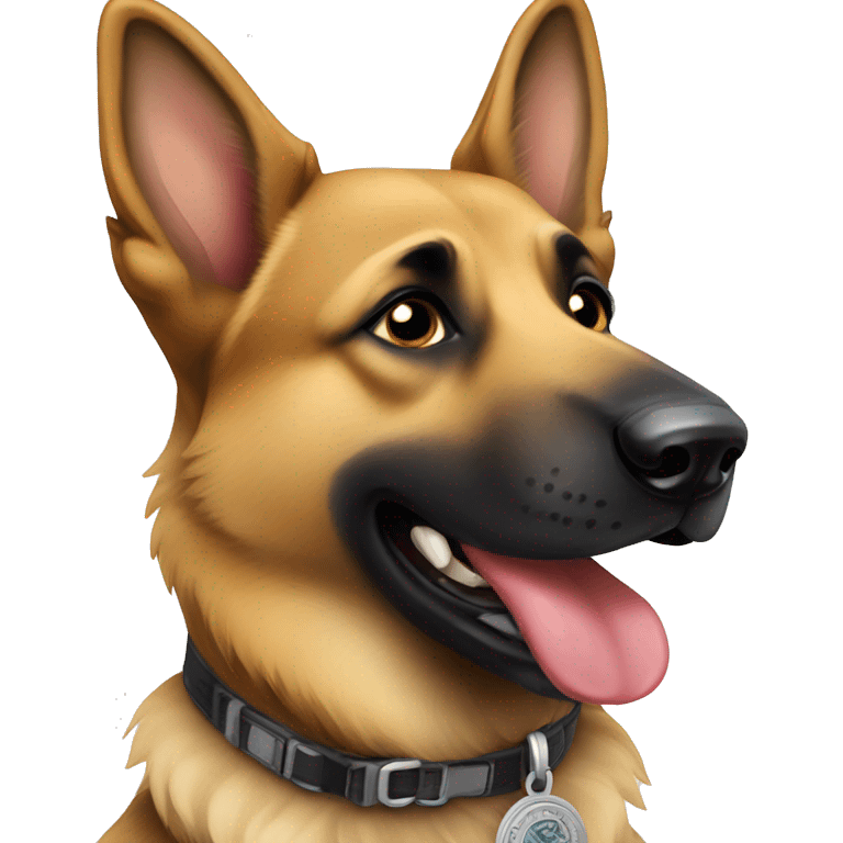 German shepherd service dog emoji