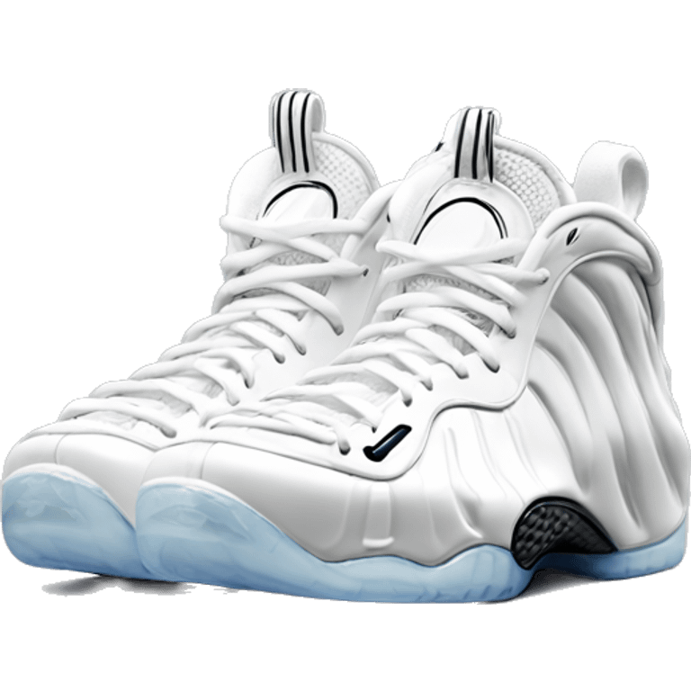 full white foamposite emoji emoji