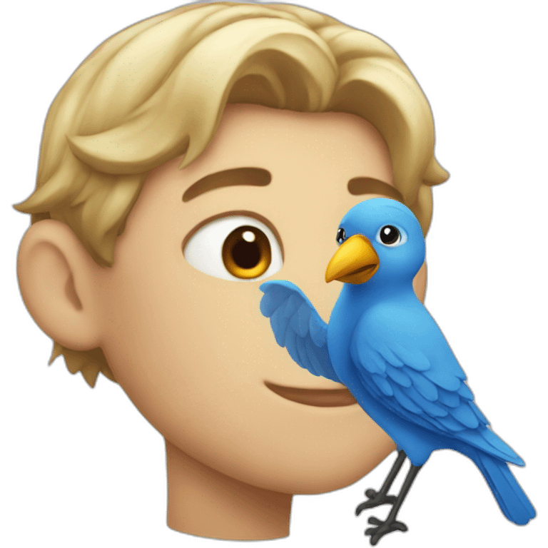 blue bird emoji