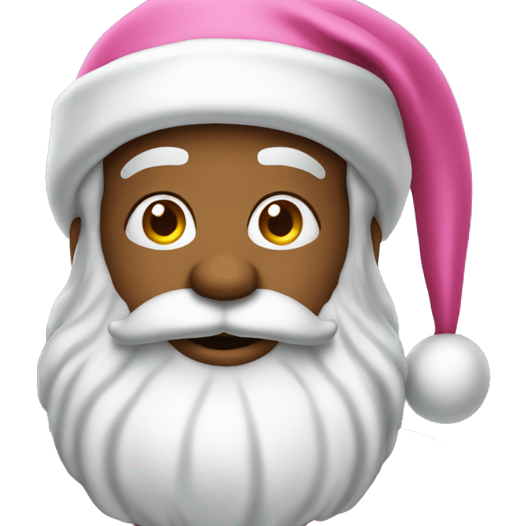 Pink Santa Claus emoji