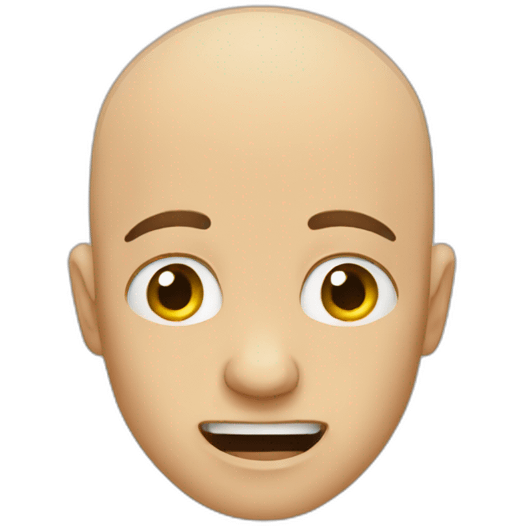 bald guy crying hard emoji