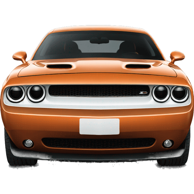 Dodge Challenger front view emoji