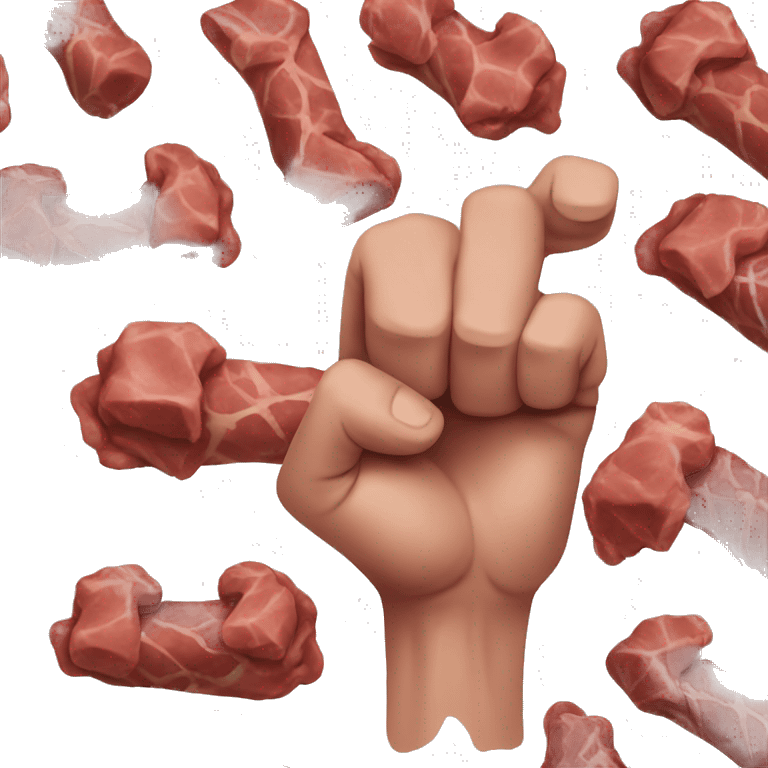 fist made out of meats emoji