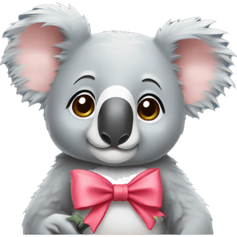 Koala with a bow emoji