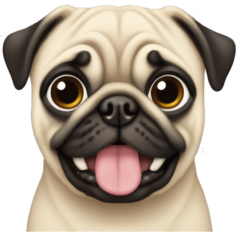 New year’s pug emoji