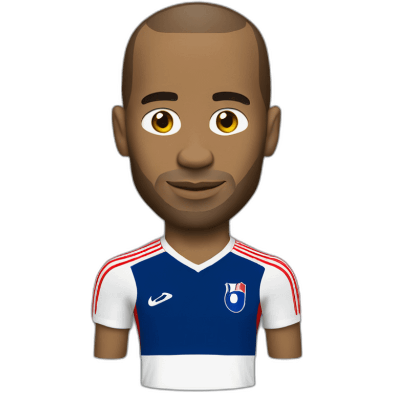 Thierry Henry with the French 2006 away kit emoji