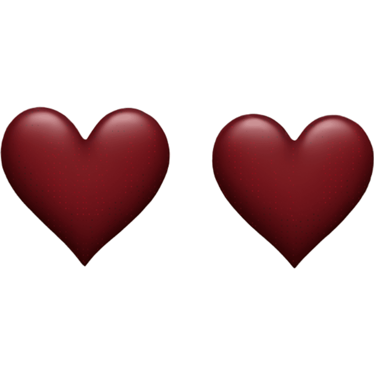 dark red heart emoji