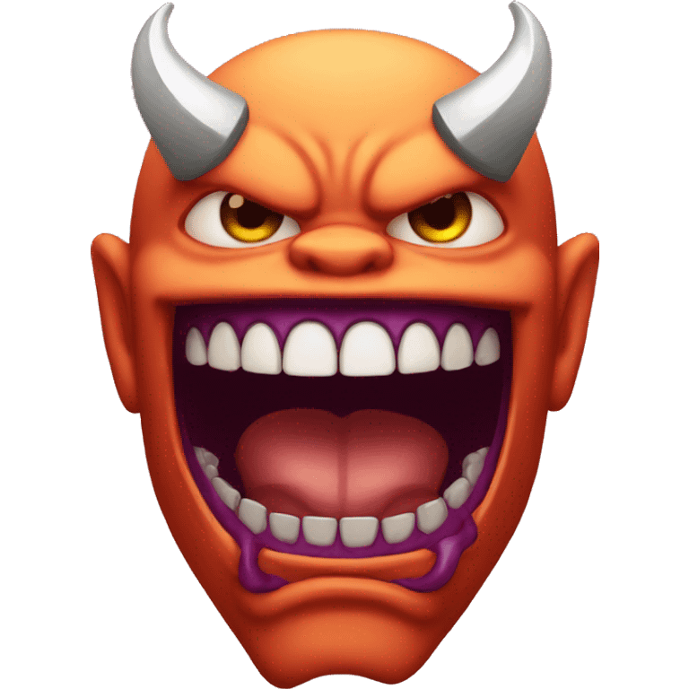 Demon with grillz emoji