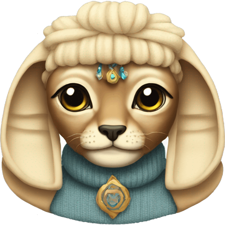 sphinx wearing a sweater  emoji