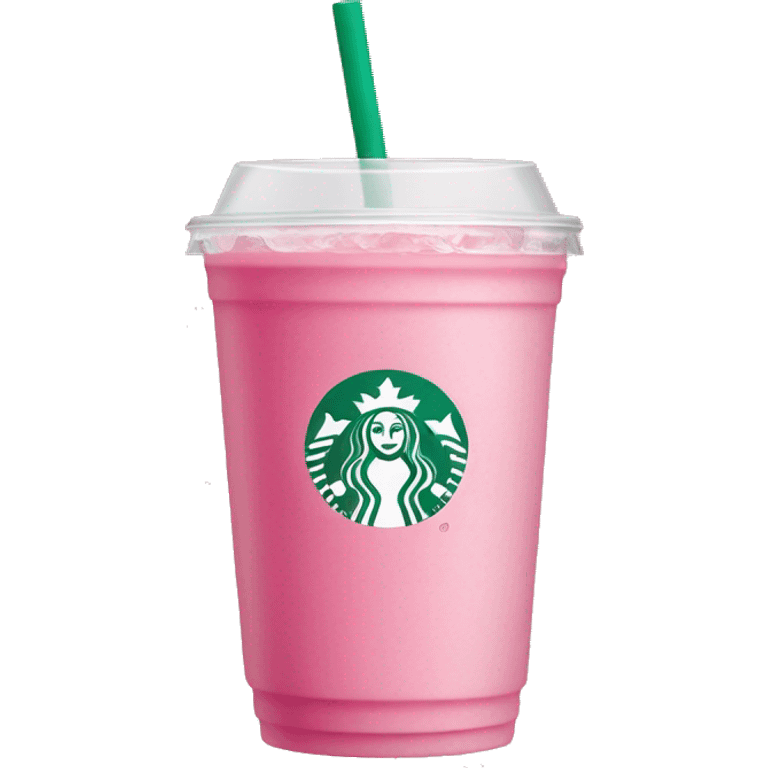 Pink drink from Starbucks  emoji