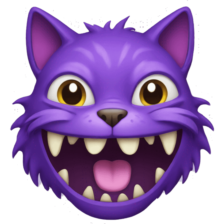 purple CAT MONSTER emoji