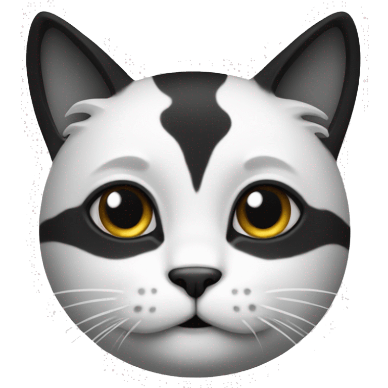 cat black white emoji