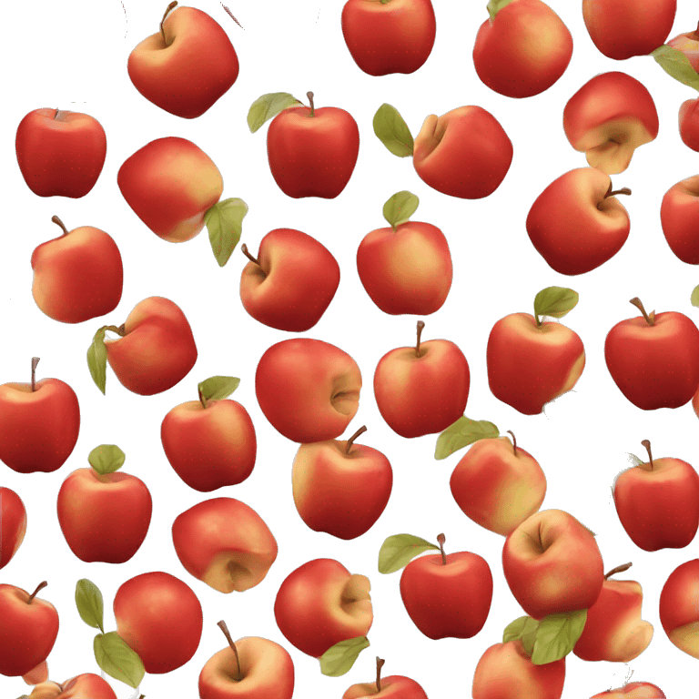 Red shiny apple emoji