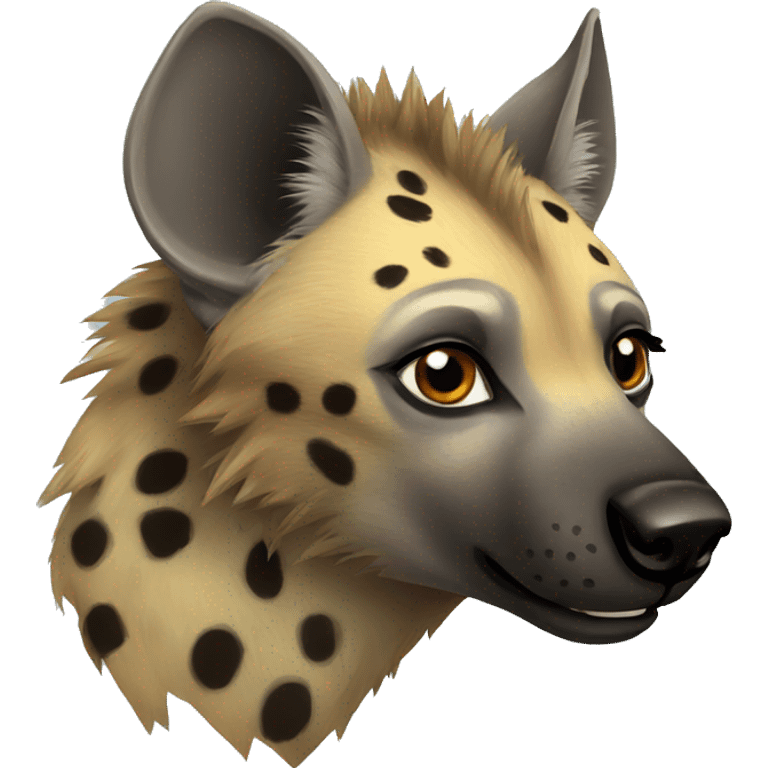 spotted hyena emoji