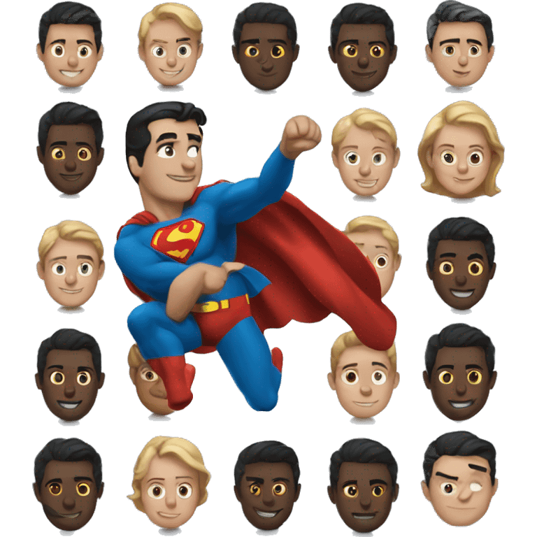 Superman love emoji