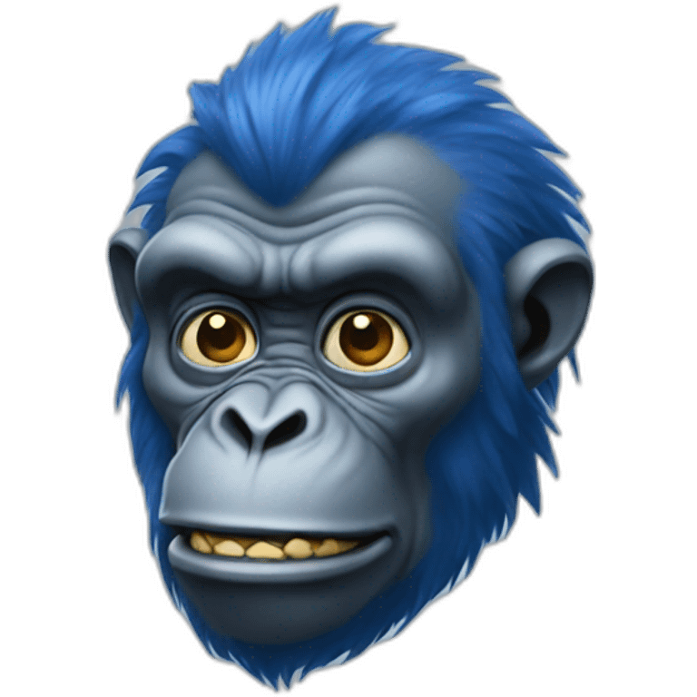 blue ape emoji