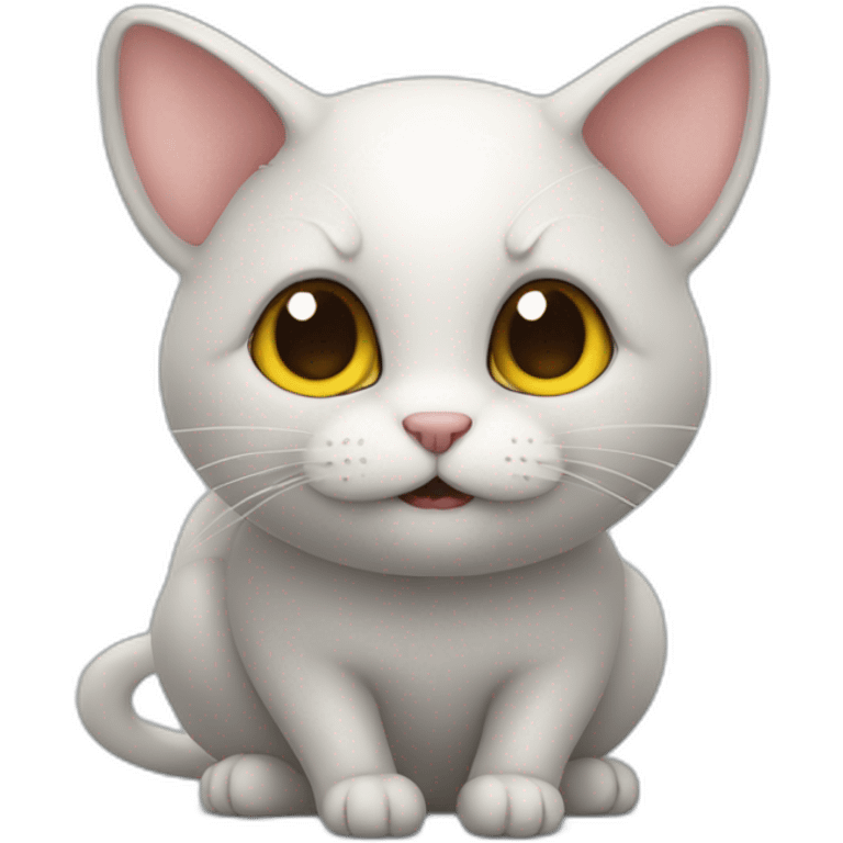 Chat sur souris emoji