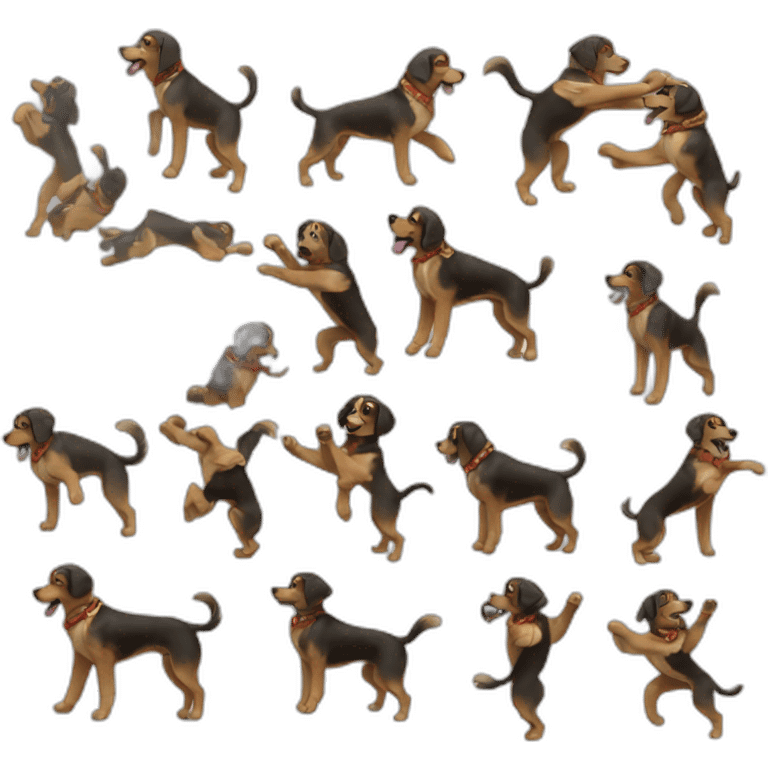 Chien dance emoji