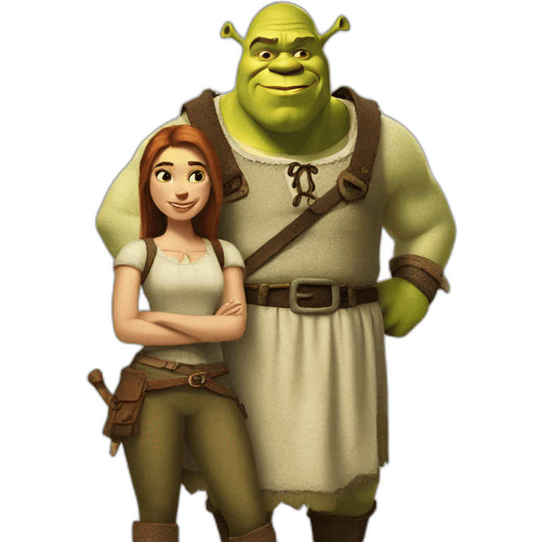 Shrek and fiona emoji