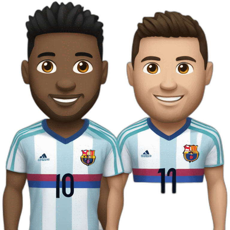 Messi et Ronaldo emoji