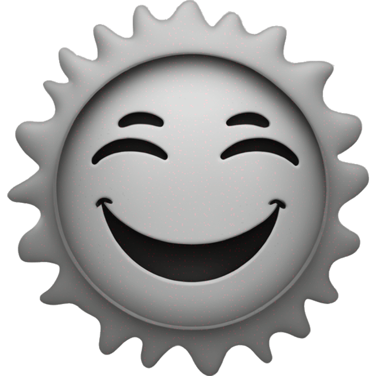 Un sol sonriente cómo logo emoji