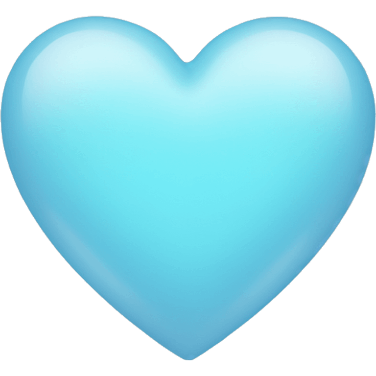 pale blue heart emoji