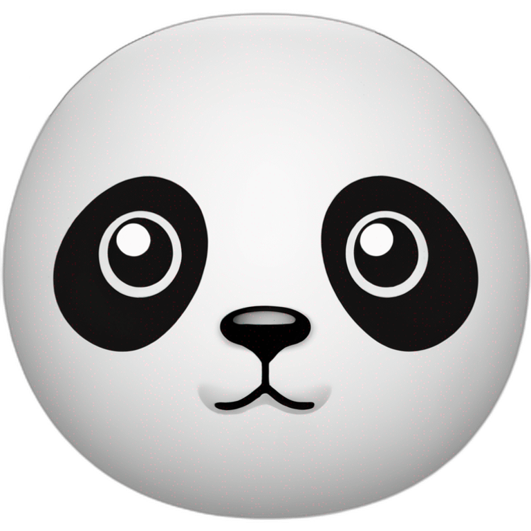 Panda-color is reversed emoji