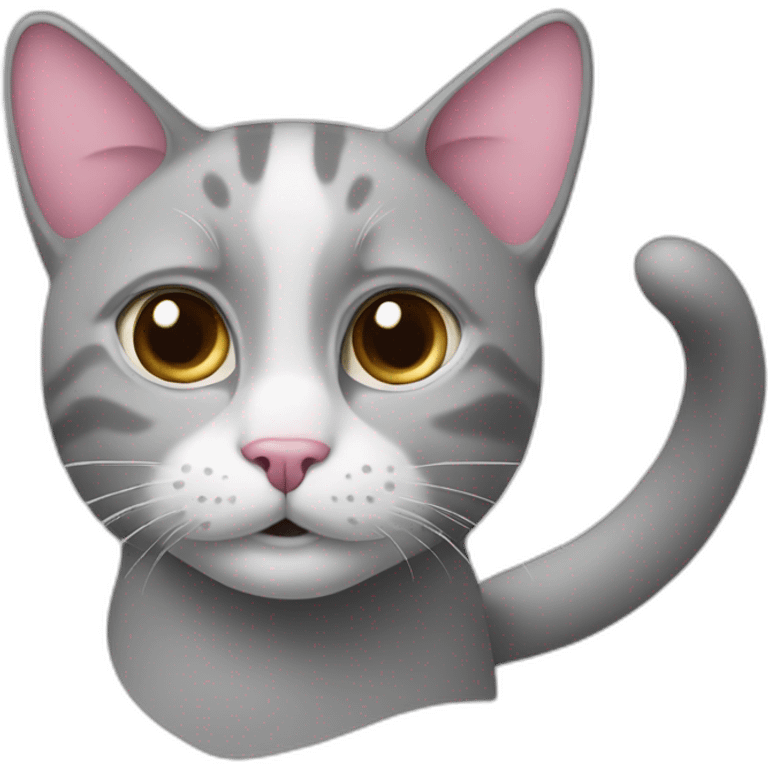 cat-with-white-nose,-one-ear-pink,-and-the-other-ear-grey emoji